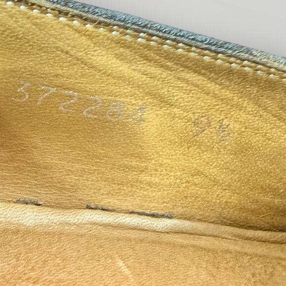 Gucci Men’s Brown Leather Loafers 9.5  Vintage Dress Shoes Classic Slip-On - Picture 11 of 13